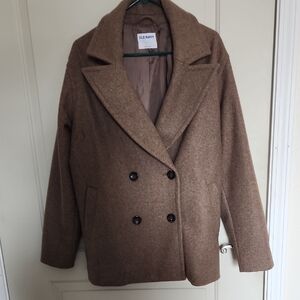 Old Navy Women's Tan Pea Coat